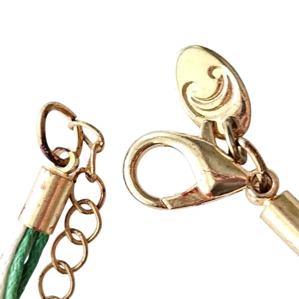 Charming Charlie St. Patrick's Day Bracelet - Lucky Horsehoe, 4 Leaf Clover